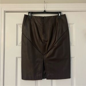 Leather skirt